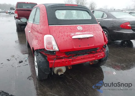 2012 Fiat 500C Pop из США, поврежденный, VIN 3C3CFFDR0CT119282